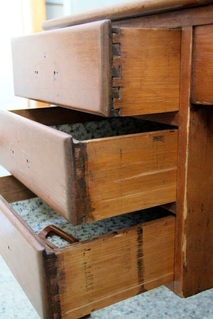 Study Desk Wood drawers