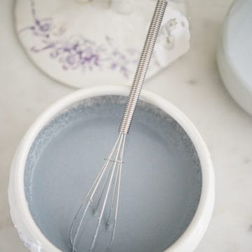 wire whisk for mixing milk paint