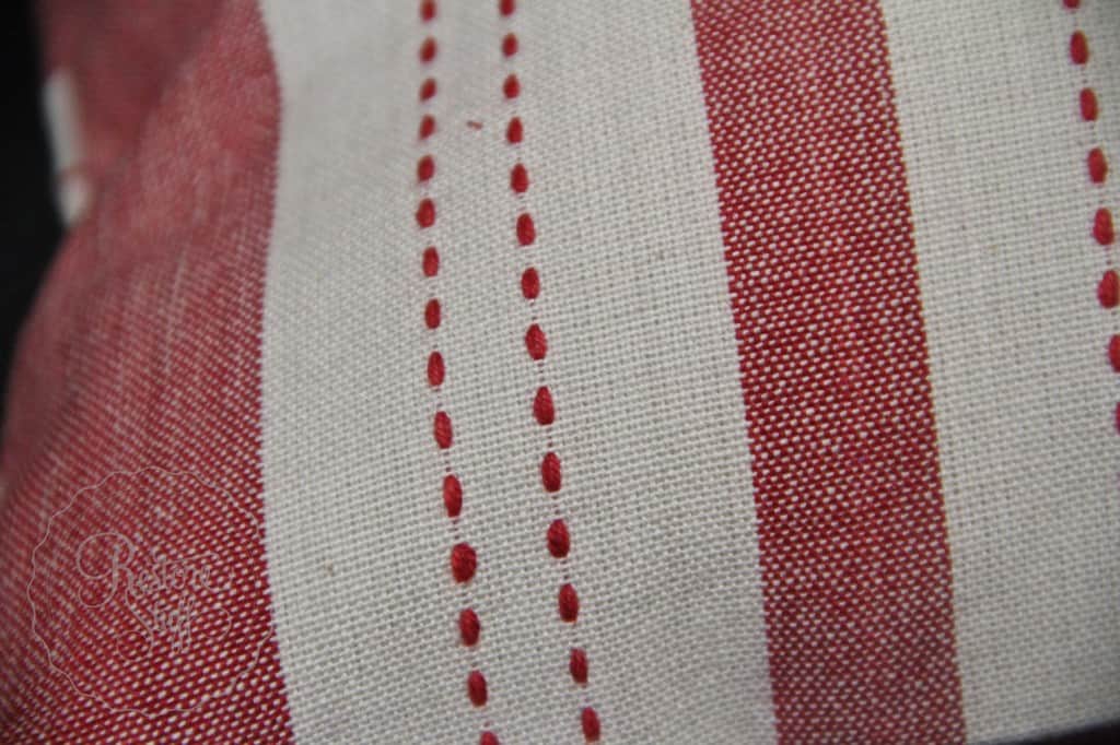 Tea towels red stripe