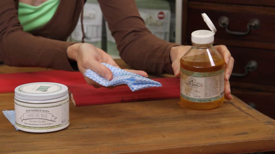 4 Different Looks by Waxing or Oiling Painted Furniture