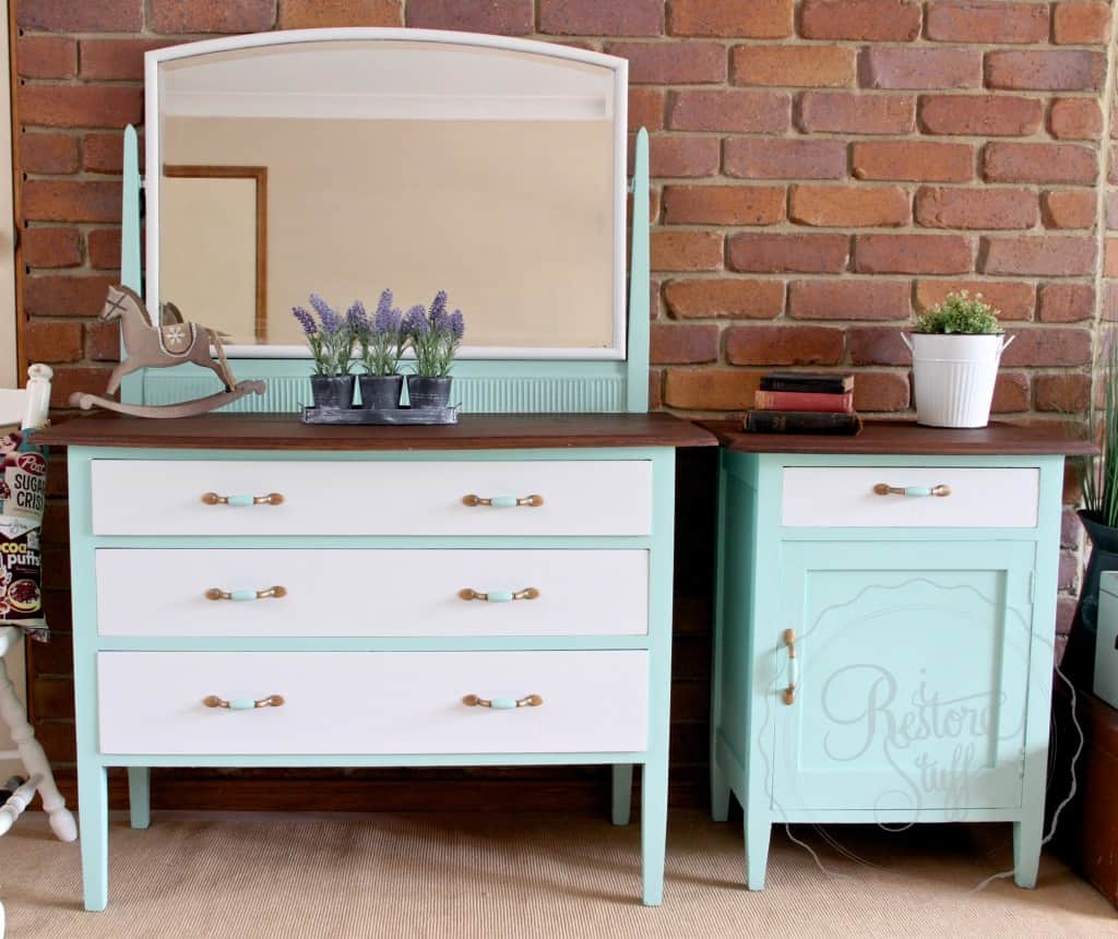 Fusion Mineral Paint Dresser Set Refinished