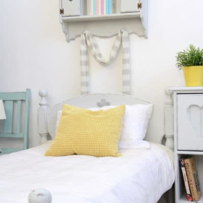 Industrial White Bed Set Makeover – Old World Paint Review