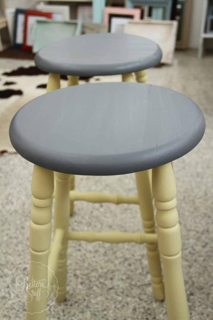 Aubusson & Soap stone stools-3735