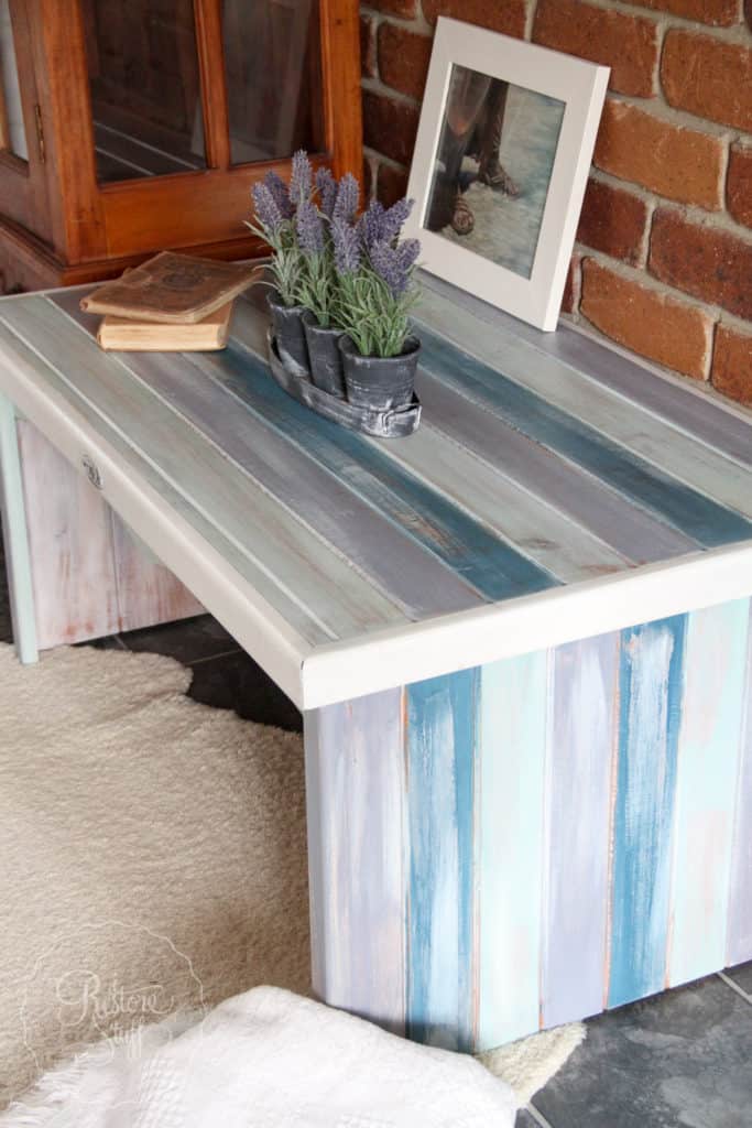 Boho Milk Paint coffee table-4428