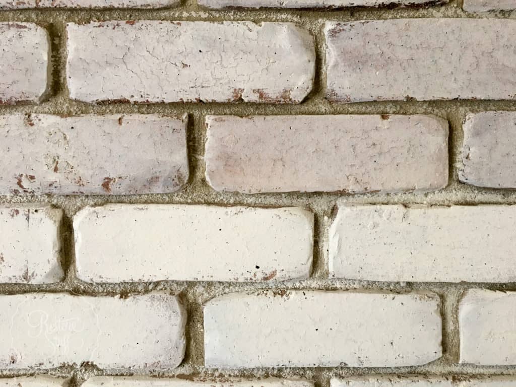 Painted brick wall