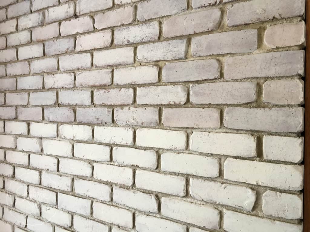 Brick wall painted with MMSMP