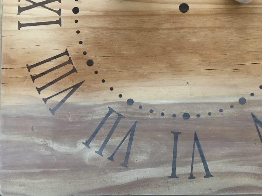 Clock stencil