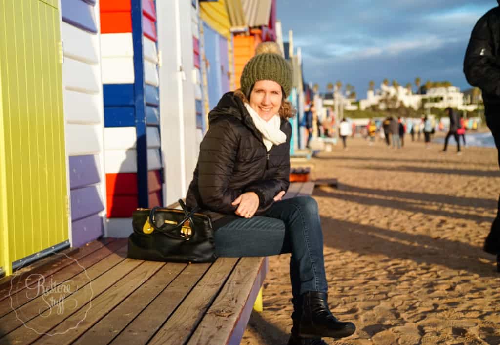 Brighton bathing boxes on our Melbourne trip