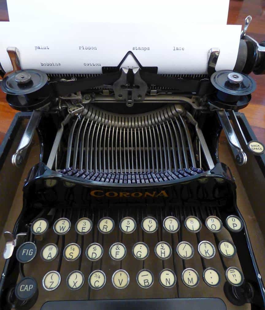 Antique typewriter