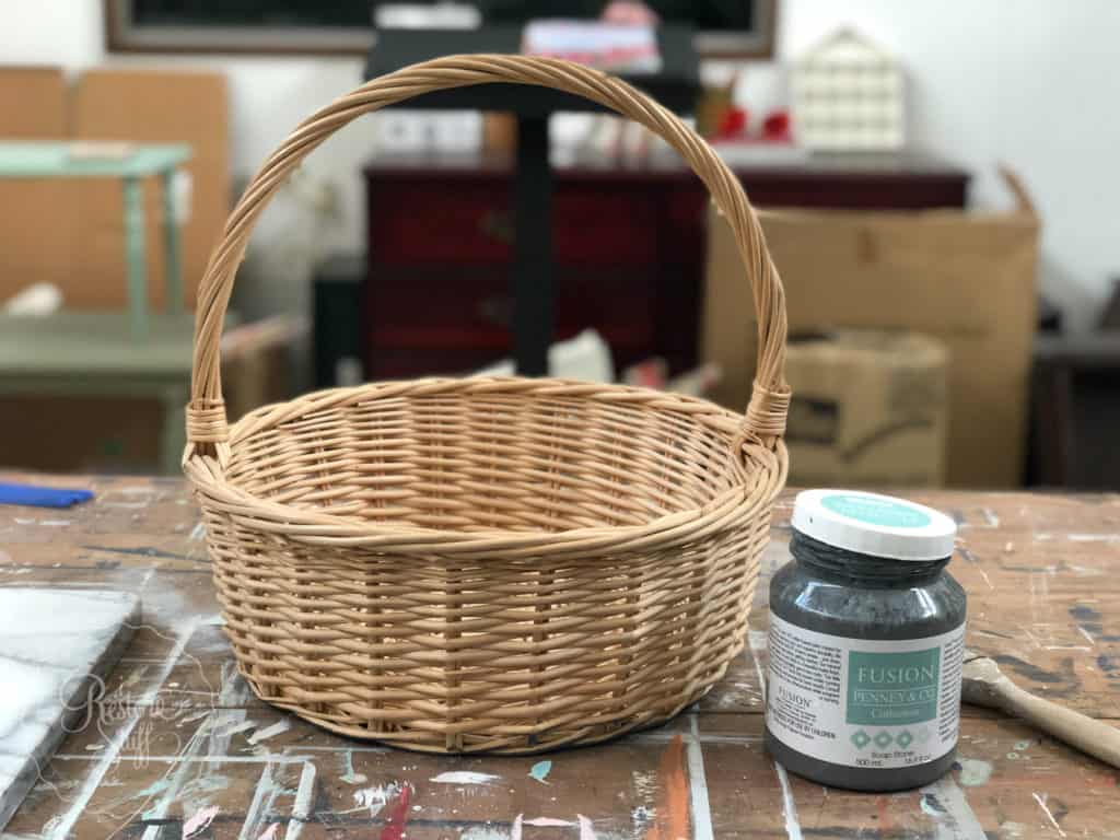 Easy Cane Basket DIY Hack Create a French Country Basket! I Restore