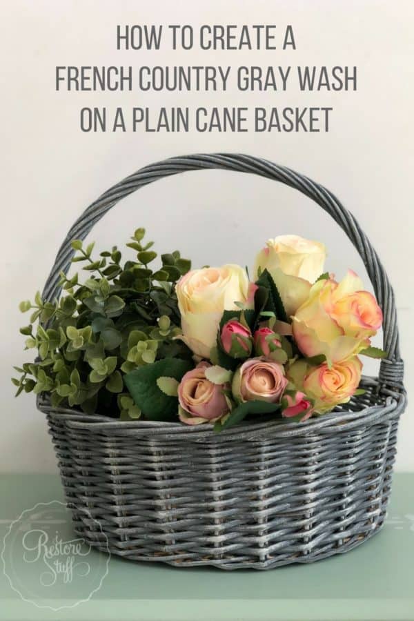 Easy Cane Basket DIY Hack Create a French Country Basket! I Restore