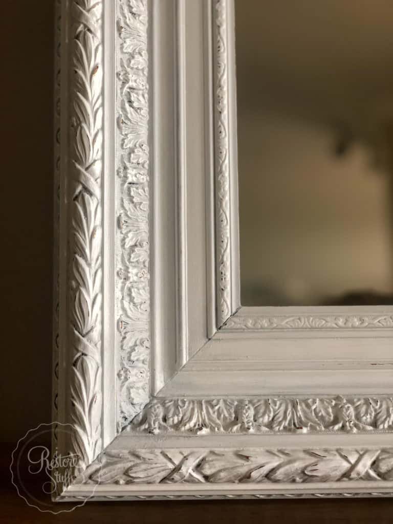 Zinc wax on Antique ornate frame