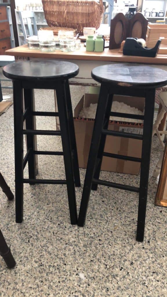 Diy Home Decor Thrifted Farmhouse Barstools Youtube