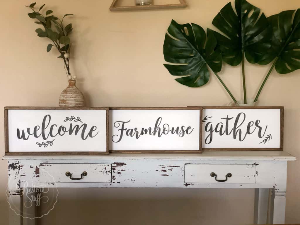 farmhouse sign stencils by Essential Stencil