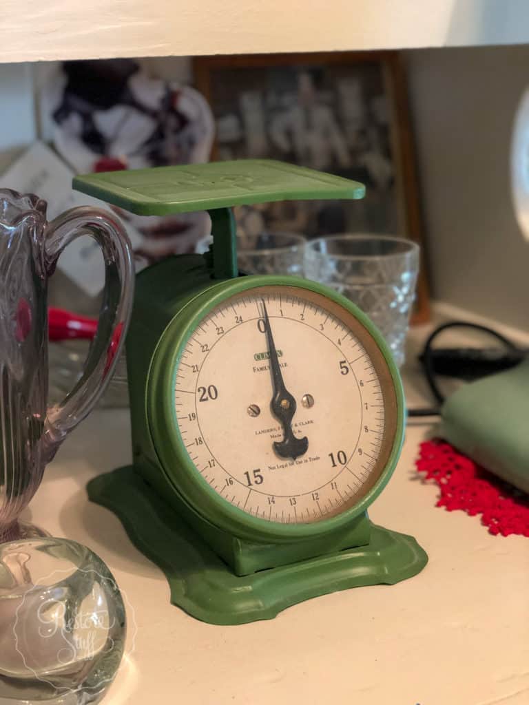 antiques & collectables kitchen scales green