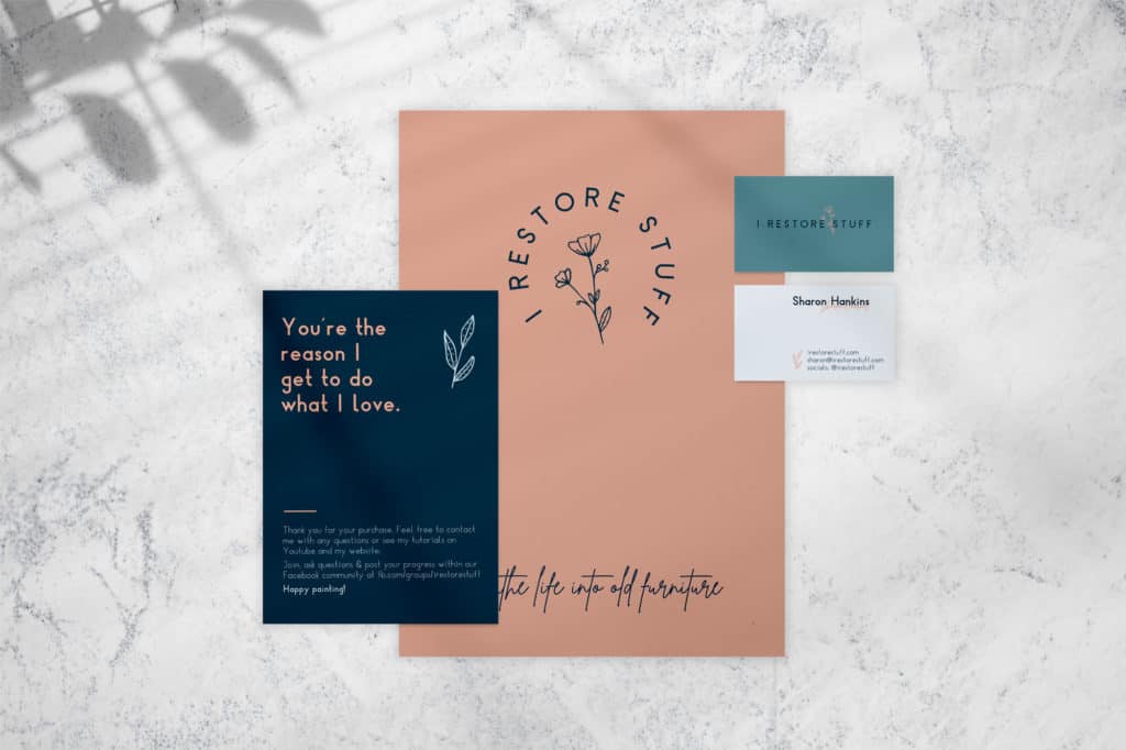 Branding collateral for I Restore Stuff