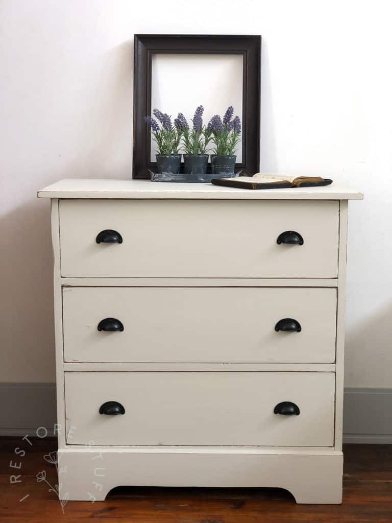 antique drawers in one of the new colours from Fusion Mineral Paint, Goddess Ashwagandha.