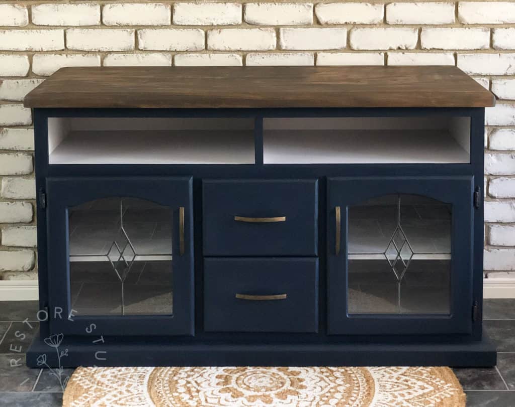 Midnight Blue TV console