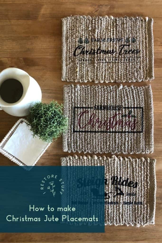 jute christmas placemats pinterest pin