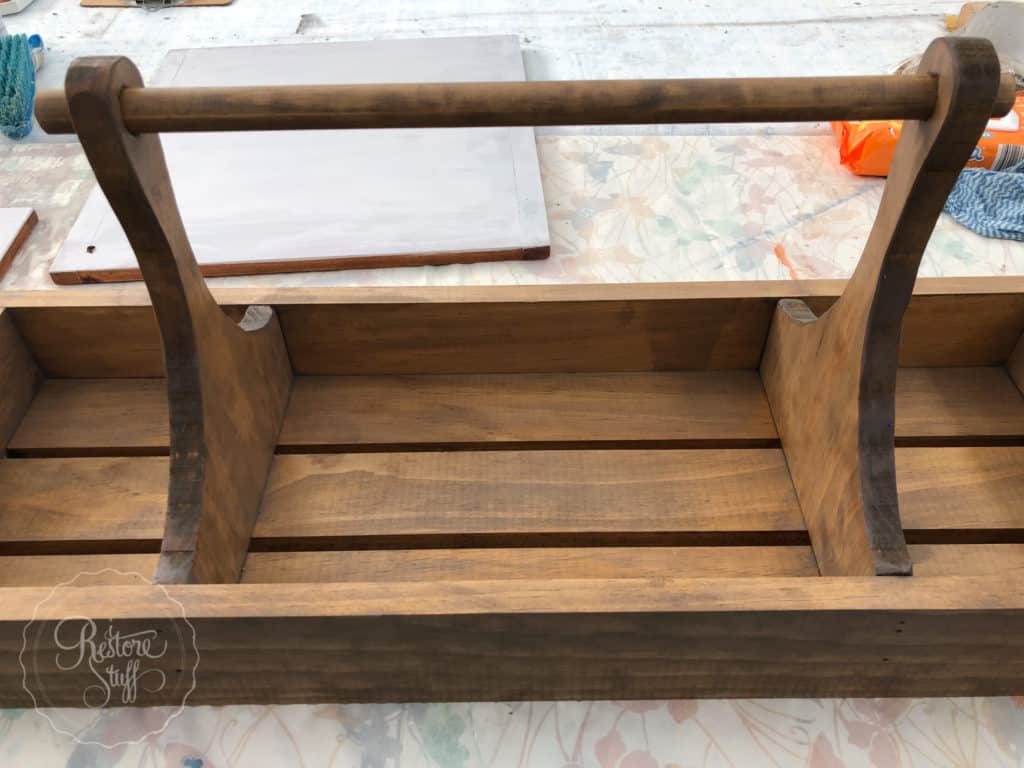 Large Table Caddy Farmhouse DIY Project - I Restore Stuff