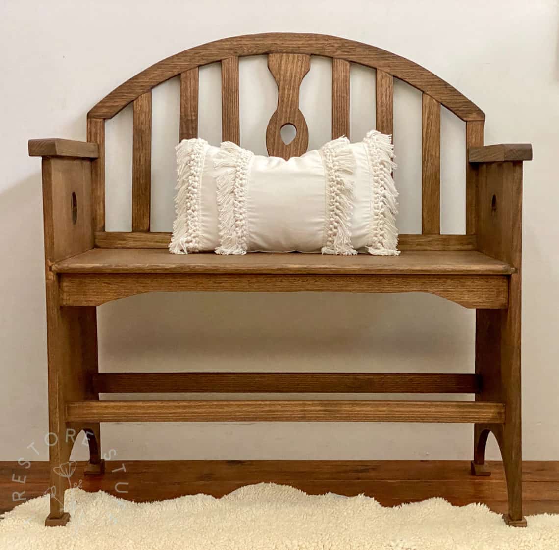 Staining a Tasmanian Oak Bench Seat I Restore Stuff