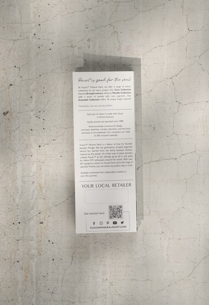 True colour chart brochure Fusion