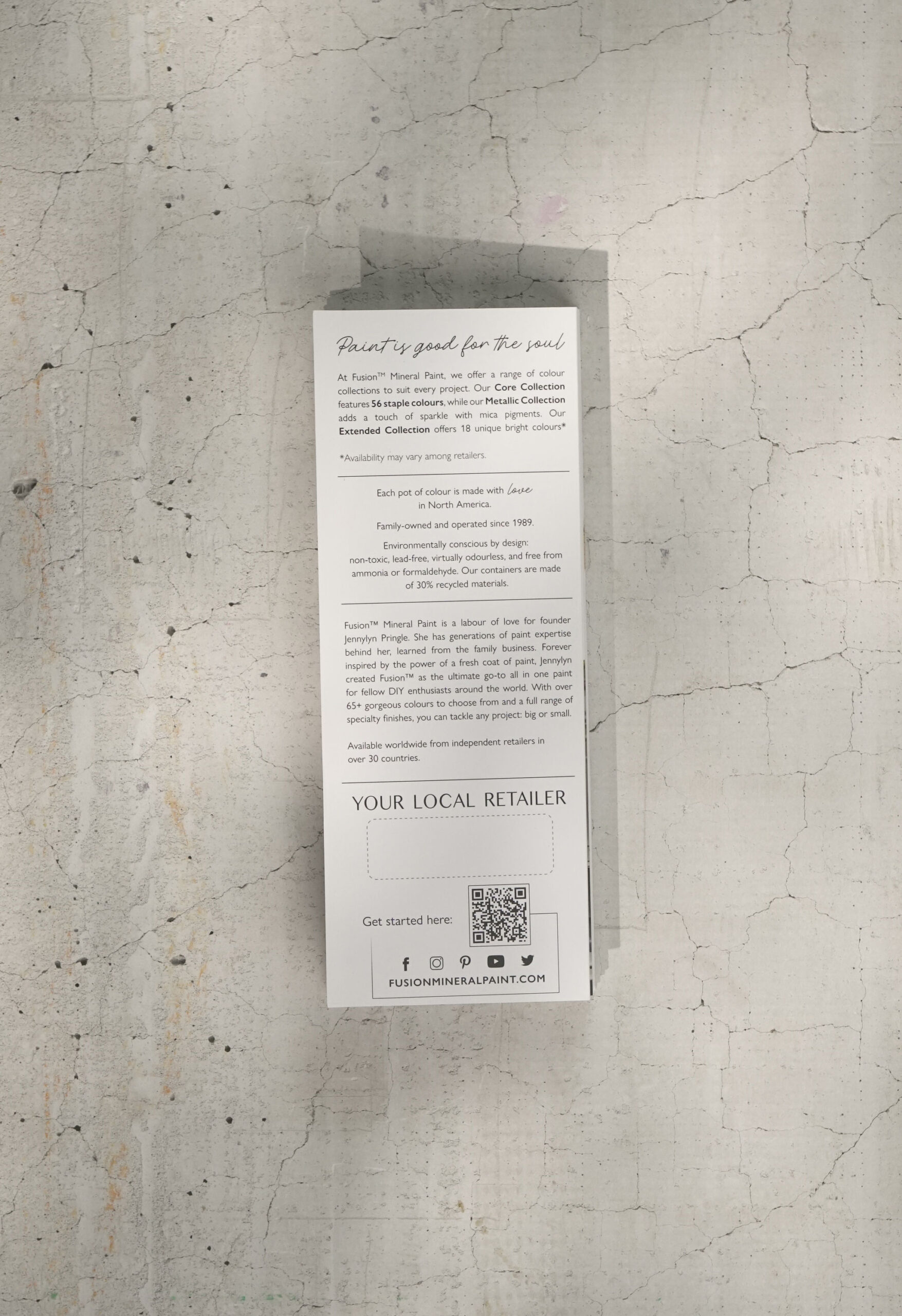 True colour chart brochure Fusion