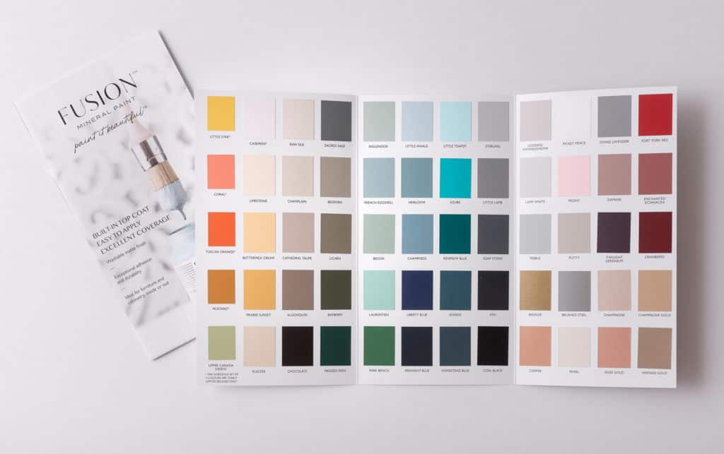 Fusion Colour Card (true to colour swatches) Trifold Brochure