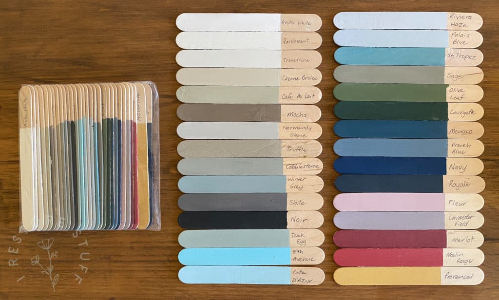 Artisan paint swatch set