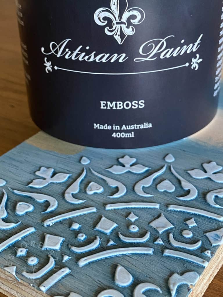 Artisan Emboss stencil embossing paste