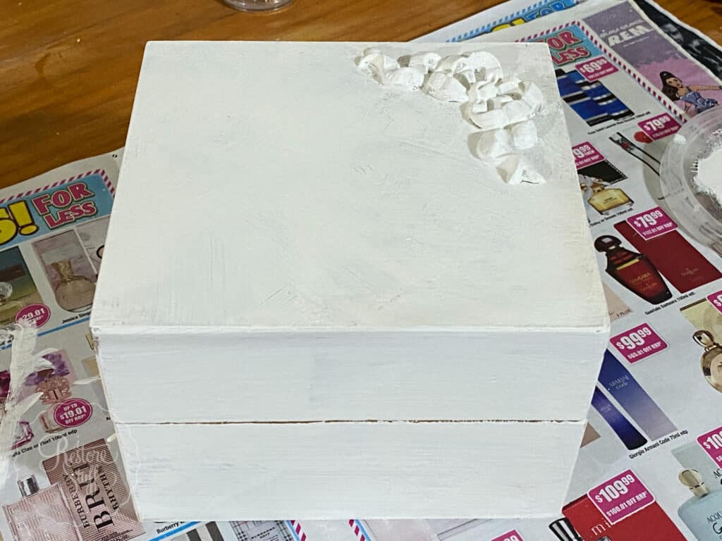 painted wooden box