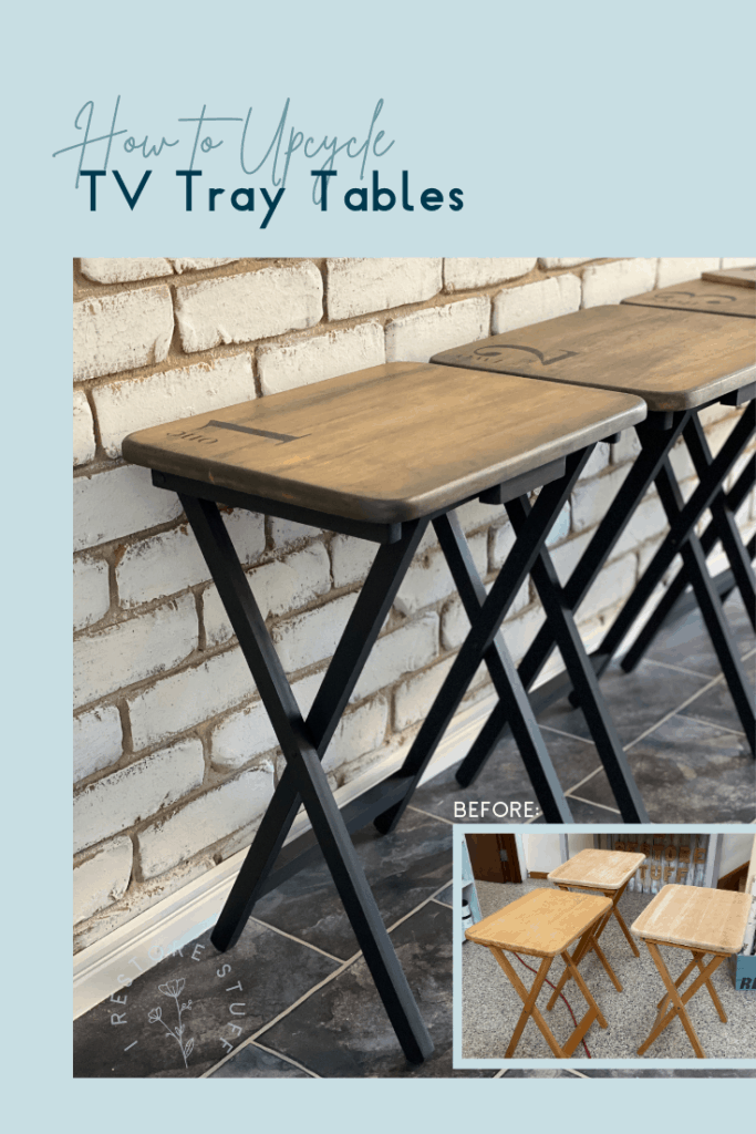 Pinterest pin for TV tray tables