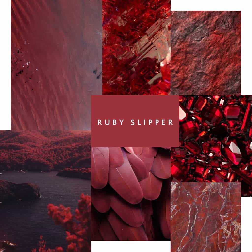 Ruby Slipper inspiration collage