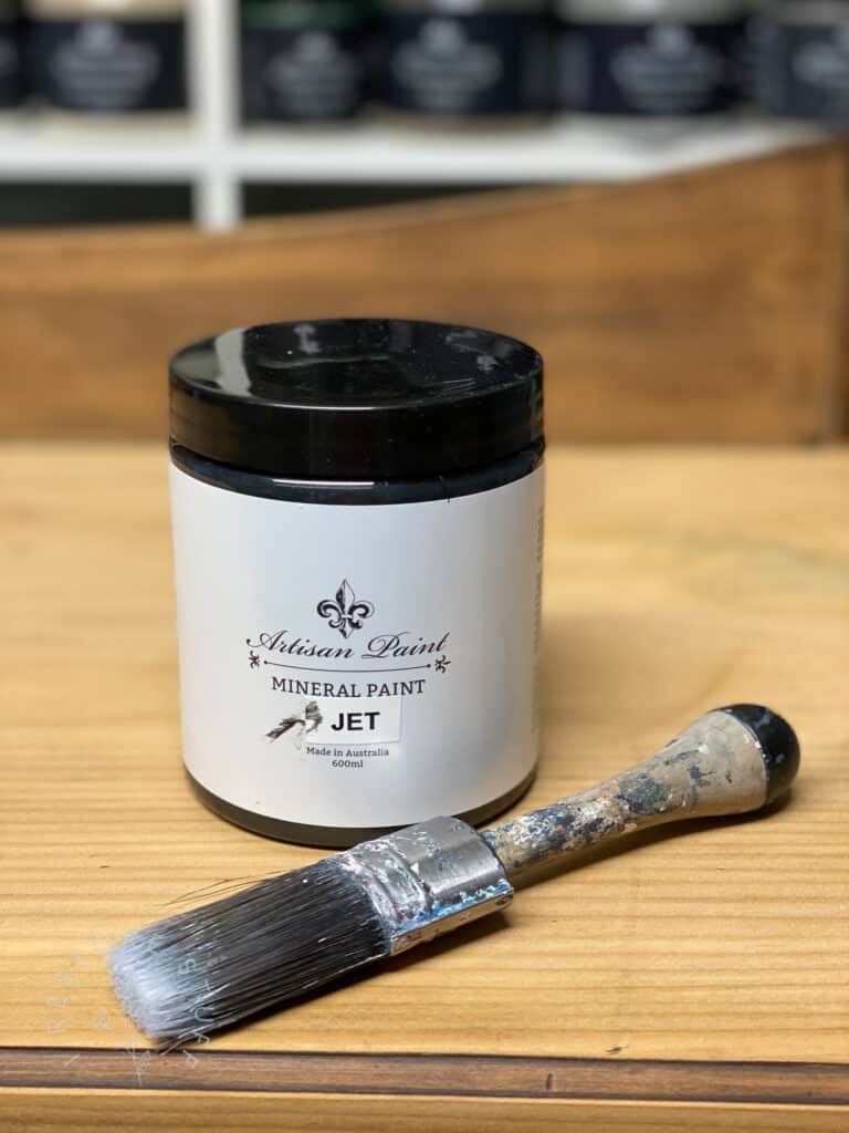 Jet black Artisan Mineral Paint