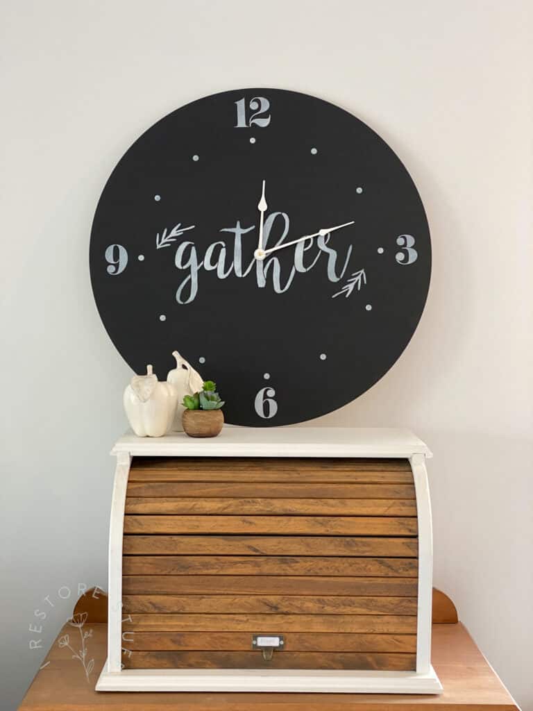 Create a farmhouse clock with Essential Stencil numbers