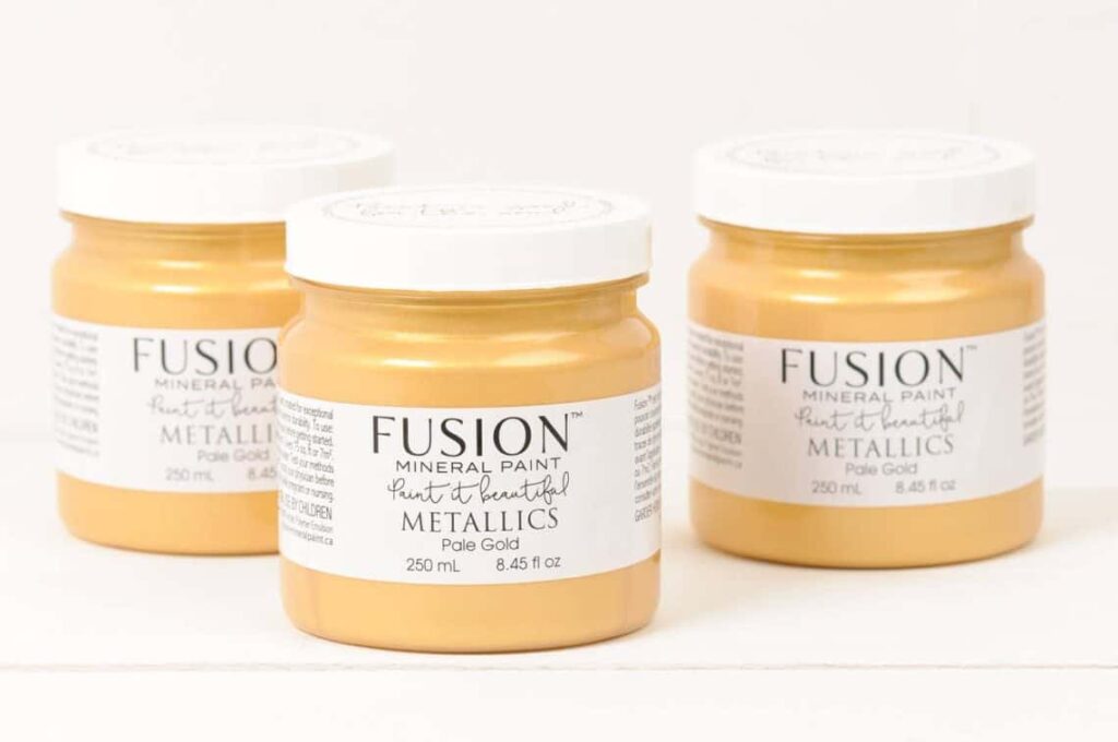 Metallic Fusion Mineral Paint - Pale Gold - I Restore Stuff