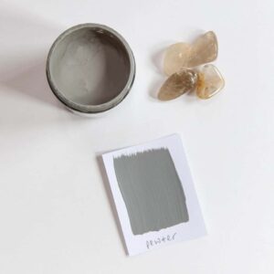 Pewter mineral paint