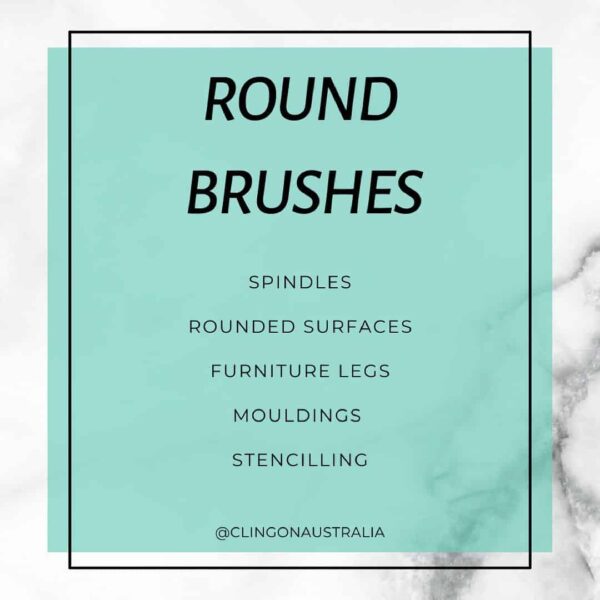 round cling on brushes