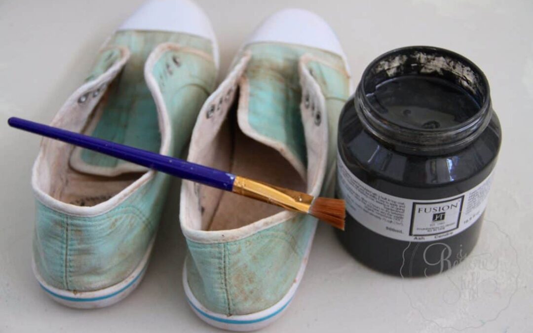 Fusion Mineral Paint Saves Muddy Canvas Shoes! - I Restore Stuff