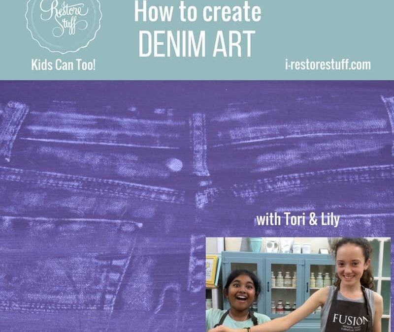 How to Create Faux Denim Art for a Sign – A Video Tutorial