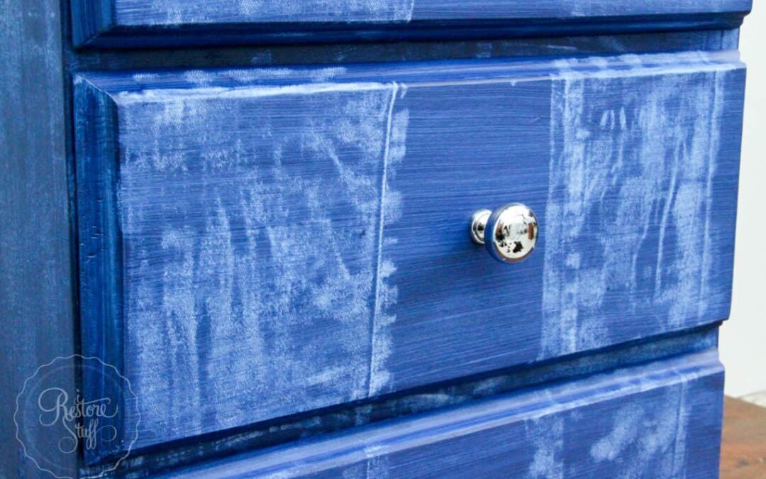 How to Create a Faux Denim Look on Painted Furniture