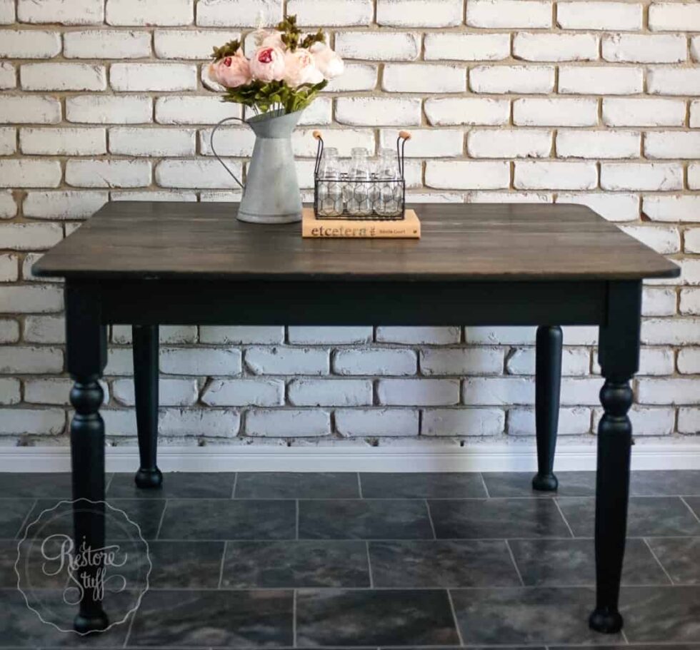 Have You Painted A Black Farmhouse Table? - I Restore Stuff