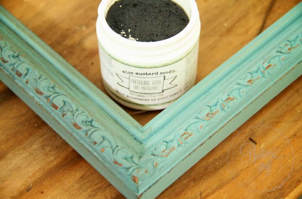 Miss Mustard Seed’s Antiquing Wax – A Picture Frame Makeover
