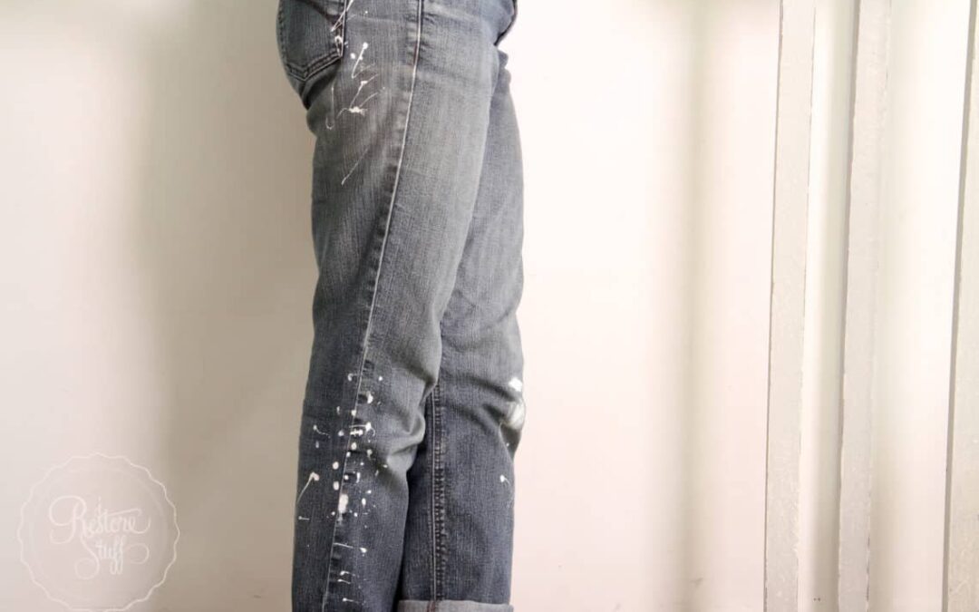 How to DIY Your Own Paint Splattered Jeans