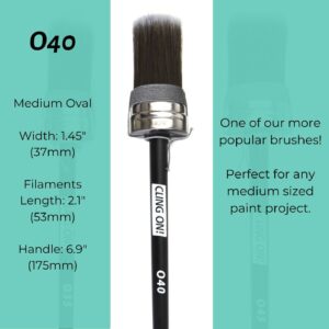 O40 oval Cling on Brush