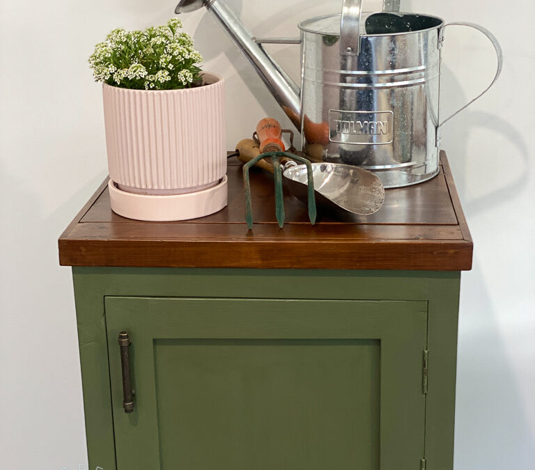 Bayberry Garden Cupboard Refinished … Again