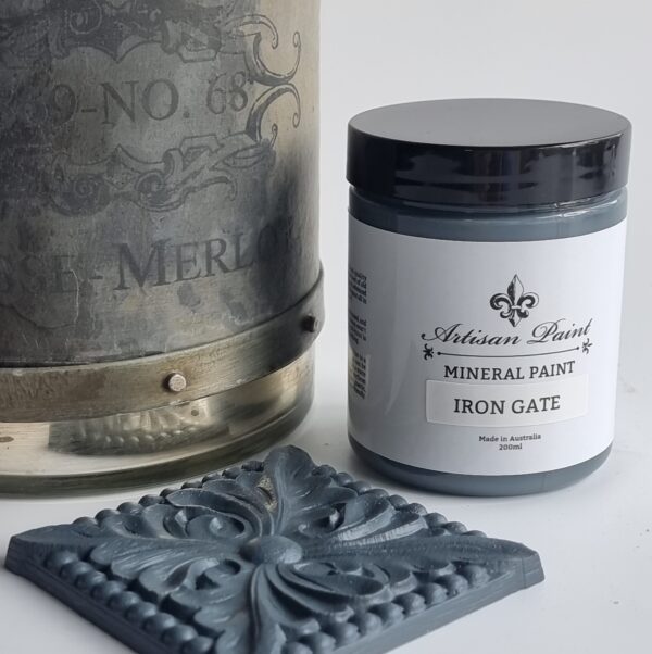 Iron gate artisan mineral paint styled