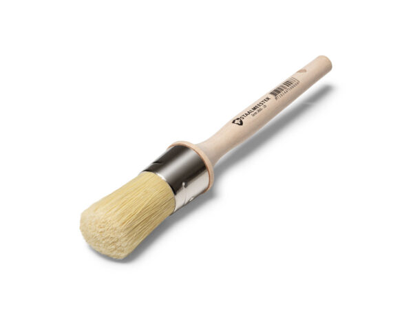 Oval natural bristle wax brush Staalmeester