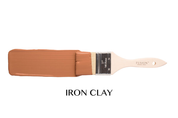 Iron clay brush stroke