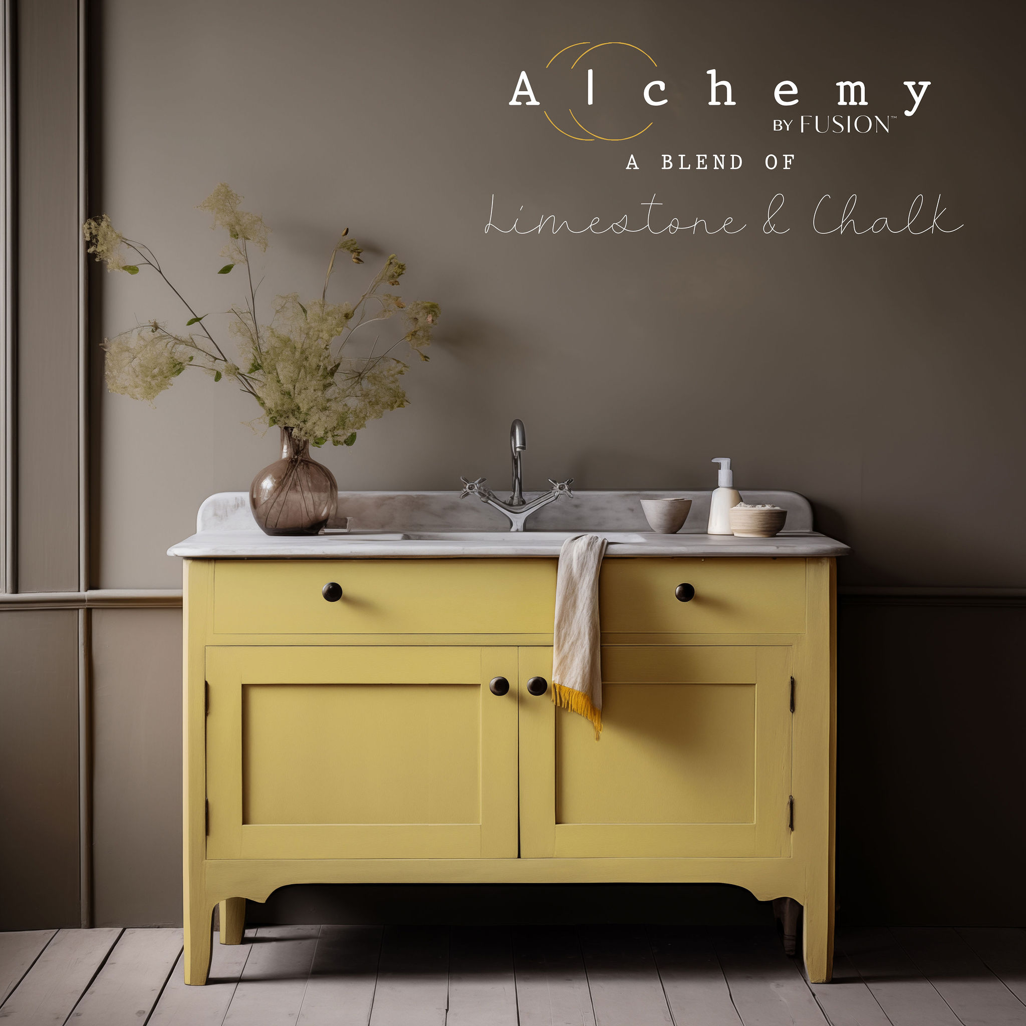 Alchemy by Fusion Amber on furniture